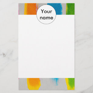 Waterverven strepen textuur briefpapier