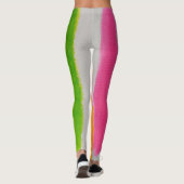 Waterverven strepen textuur leggings (Achterkant)