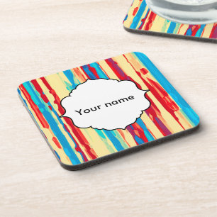 Waterverven textuur bier onderzetter