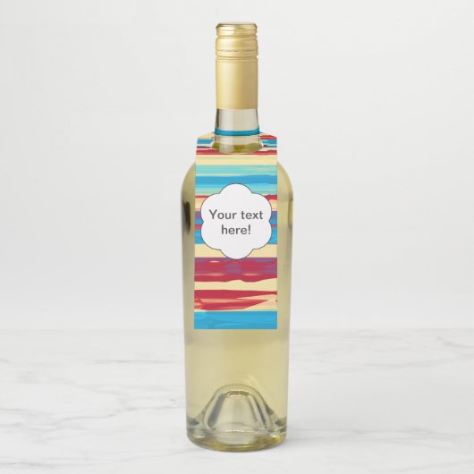 Waterverven textuur flessenhanger (Op fles)