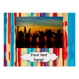 Waterverven textuur perfect poster