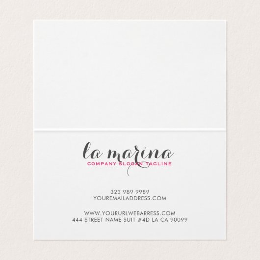 Waterverven Tropical Flowers Boeket Visitekaartjes (Binnenkant ongevouwen)