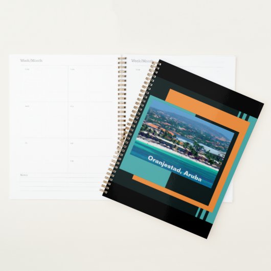 Waterverven van Oranjestad, Aruba Planner (Display)