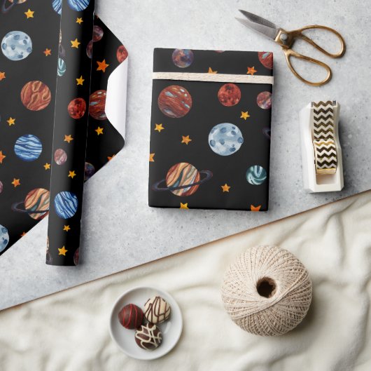 Waterverven voor de buitenruimte cadeaupapier (Crafts)