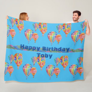 Waterverven voor hot-luchtballon fleece deken