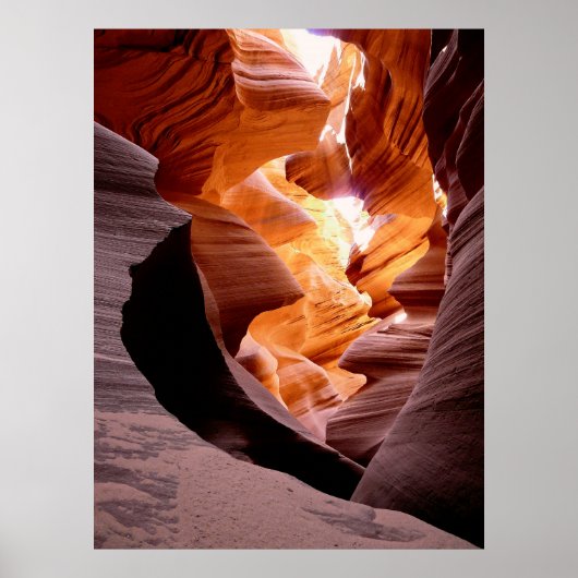 WATERVERVOERDE ROCK VAN ANTELOPE CANYON POSTER (Voorkant)