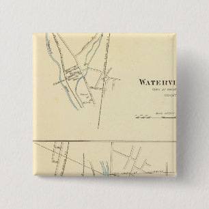 Waterville, S van Waterbury Vierkante Button 5,1 Cm
