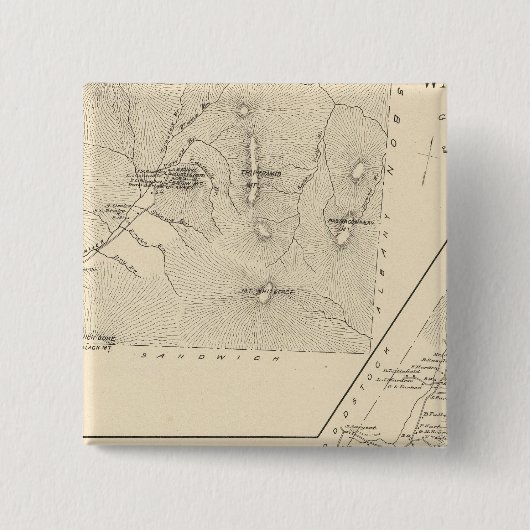 Waterville, Thornton Vierkante Button 5,1 Cm (Voorkant)