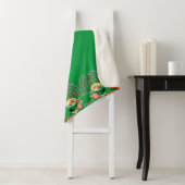 Watervogels Flamingo Tree of Life Greenery Custom Sherpa Deken (In situ)