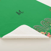Watervogels Flamingo Tree of Life Greenery Custom Sherpa Deken (3/4)