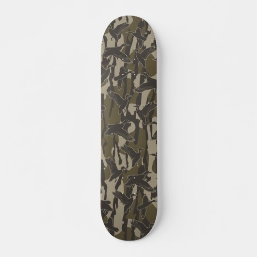 Watervogels jacht camo eend jagers skateboard (Voorkant)