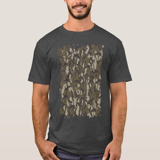 Watervogels jacht camo eend jagers t-shirt (Voorkant)