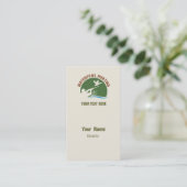 Watervogels jagen visitekaartje (Staand voorkant)