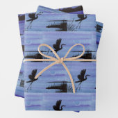 Watervogels — Papieren vellen verpakken (In situ)