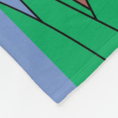 Watervogels Waterverf Pond Pond Scène Zwan Pond Fleece Deken (Hoek)