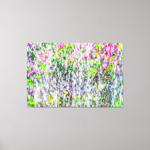 Watervun in de tuin van de Lilacs Canvas Afdruk