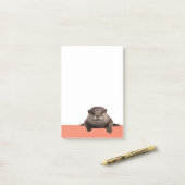 Waterwezels - Schattigee otter Post-it® Notes (Op bureau)