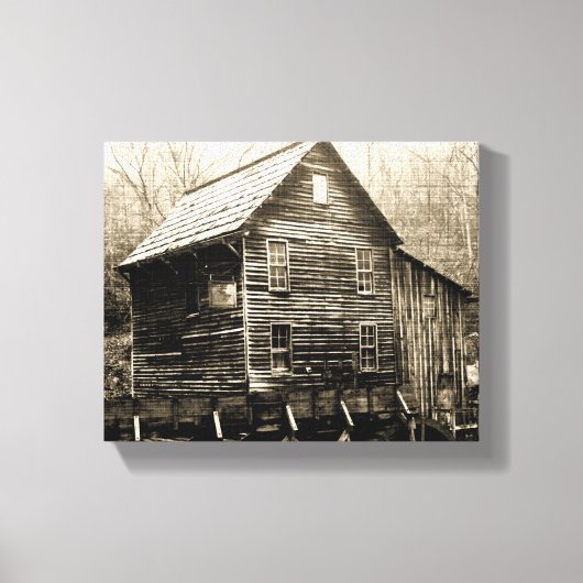 waterwiel canvas afdruk (Voorkant)