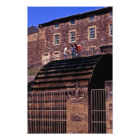 Waterwiel New Lanark Scotland Briefkaart Poster Ph