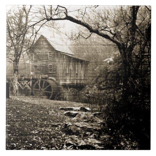  waterwiel tegeltje (Voorkant)