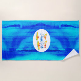 Watery Blues Teenslippers Shabbat Strandlaken