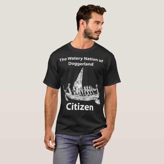 Watery Nation of Doggerland Citizen T-shirt (Voorkant volledig)
