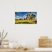 Watery Winter Fields Poster (Keuken)