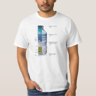 Waterzuiveringsdiagram Zoutzout, vers bleekmiddel T-shirt