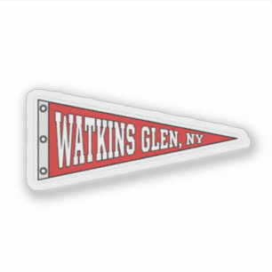 Watkins Glen, New York - wimpel Sticker