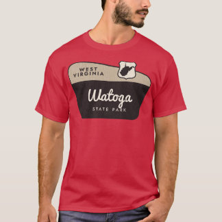 Watoga State Park West Virginia Welkomstbord T-shirt