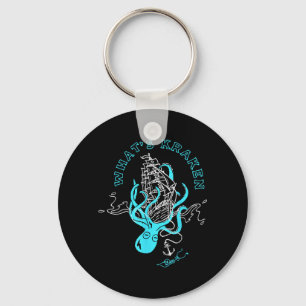 Wat's Kraken Grappige Octopus Zee Monster Grafisch Sleutelhanger