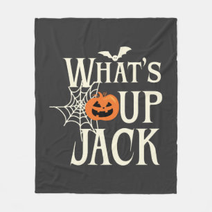 Wat's Up Jack Halloween Fleece Deken