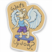 Wat's Updog Sticker (Voorkant)