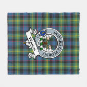 Watson Ancient Clan Badge Tartan Plaid Fleece Deken (Voorkant (Horizontaal))