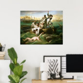 Watson en de haai van John Singleton Copley Poster (Thuiskantoor)