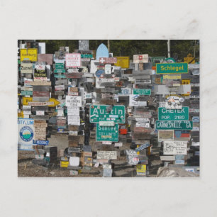 Watson Lake Sign Post Forest Briefkaart