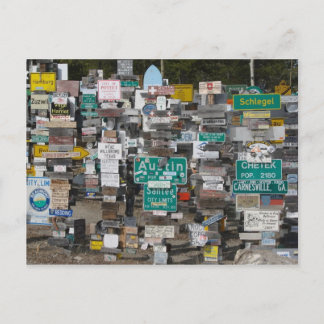 Watson Lake Sign Post Forest Briefkaart