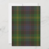 Watson Tartan Huwelijksuitnodiging Kaart (Achterkant)