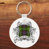 Watson Tartan Shield Sleutelhanger (Voorkant)