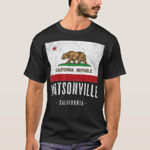 WATSONVILLE California Cali City Souvenir CA Fl T-shirt