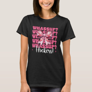 Wat'sup Flockers! Grappige Flamingo Meisje Moeder T-shirt