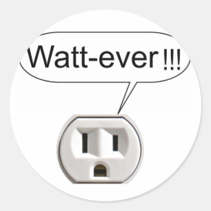 Watt-Ever Ronde Sticker