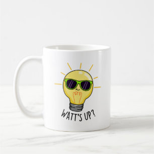 Watt-up Funny Light Bulb Pun Koffiemok