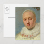 Watteau Italien Pierrot CC0719 Carte postale (Devant / Derrière)