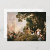 Watteau, Jean-Antoine Art Briefkaart (Voorkant / Achterkant)