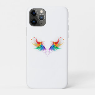 Wattebol Regenboog Vleugels iPhone 11 Pro Hoesje