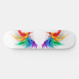 Wattebol Regenboog Vleugels Skateboard