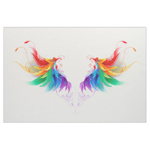 Wattebol Regenboog Vleugels Stof