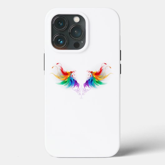 Watteuze Regenboog Vleugels Case-Mate iPhone Case (Achterkant)