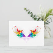 Watteuze Regenboogvleugels Aankondiging (Staand voorkant)